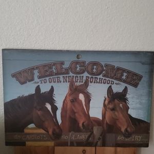Wood Welcome Sign